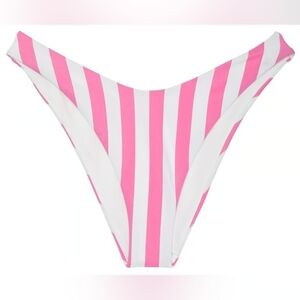XS S ❤️Sale VS Swim Brazilian Bikini Bottom Pink Cabana